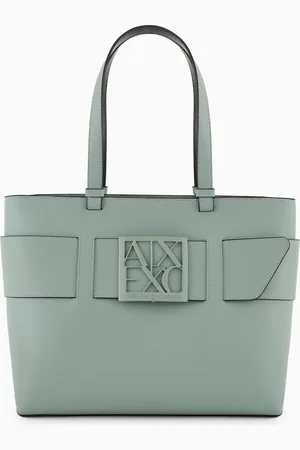 Armani Exchange Mittelgroßer Shopper mit Ton-in-Ton-Monogramm