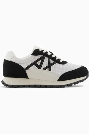 Armani Exchange Sneaker mit kontrastierendem Logo