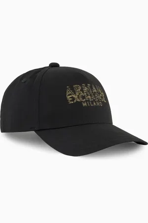Armani Exchange Schirmmütze aus Baumwolle mit verschwommenem Logo
