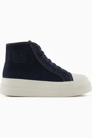 Armani Exchange Plateau-Sneaker aus Canvas