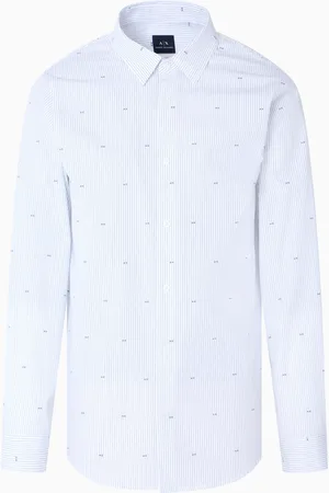Armani Exchange Jacquardhemd aus Baumwolle mit normaler Passform