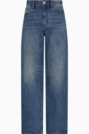 Armani Exchange Relaxed Fit Jeans aus Indigo-Denim