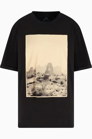 Armani Exchange Relaxed Fit T-Shirt mit Maxi-Print