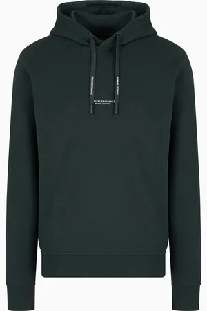 Armani Exchange Kapuzenpullover aus French-Terry-Baumwolle mit Logo
