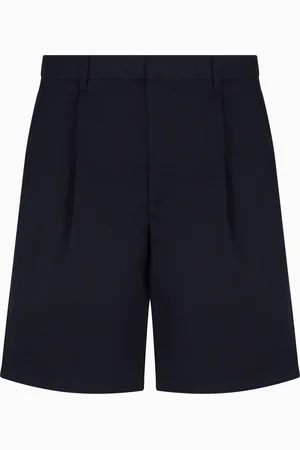 Armani Exchange Bermudashorts mit Bügelfalten aus Baumwolltwill