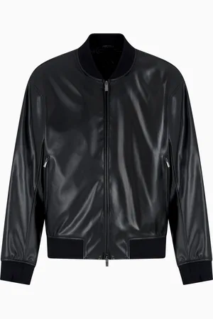Armani Exchange Jacke aus glänzendem Kunstleder