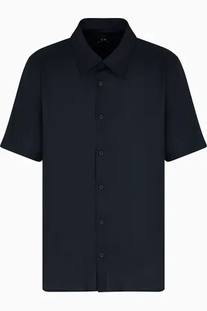 Armani Exchange Hemd im Regular Fit aus Lyocell-Twill