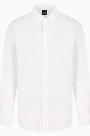 Armani Exchange Baumwollhemd im Regular Fit mit Allover-Logo in Ton