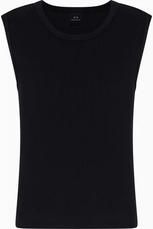 Armani Exchange Geripptes Tanktop aus Baumwolle
