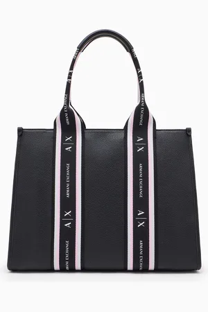 Armani Exchange Shopper-Tasche mit kontrastierenden Bändern