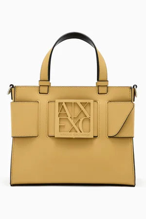 Armani Exchange Mittelgroße Tragetasche mit Doppelgriffen und Schultergurt
