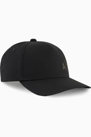 Armani Exchange Visiermütze aus Baumwolle mit Logo