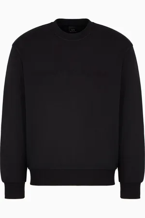 Armani Exchange Sweatshirt aus Baumwollmischung mit Rundhalsausschnitt