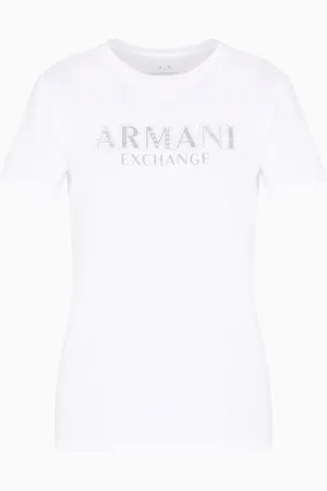 Armani Exchange T-Shirt im Regular Fit mit Metalllogo