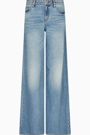 Armani Exchange Relaxed Fit Jeans aus elastischem Baumwolldenim
