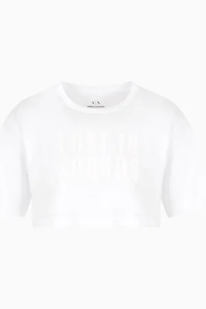 Armani Exchange Kurzes T-Shirt „Lost in Sounds“