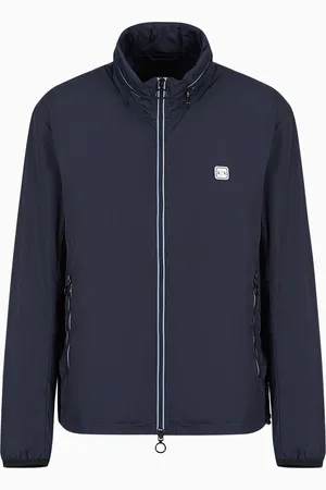 Armani Exchange Jacke mit kontrastierenden Nylonpaspeln