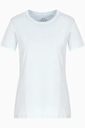 Armani Exchange Jersey-T-Shirt mit normaler Passform