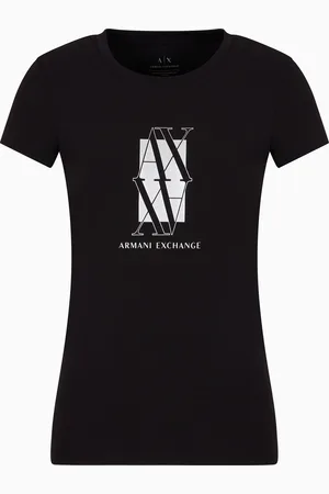 Armani Exchange Slim Fit T-Shirt mit mittigem Logo