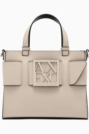 Armani Exchange Mittelgroße Tragetasche mit Doppelgriffen und Schultergurt
