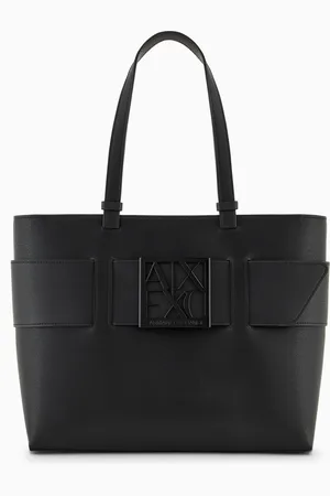Armani Exchange Mittelgroßer Shopper mit Ton-in-Ton-Monogramm