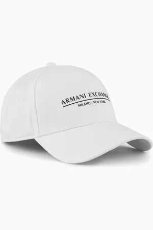 Armani Exchange Mütze mit Schirm und Frontdruck
