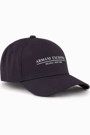 Armani Exchange Mütze mit Schirm und Frontdruck