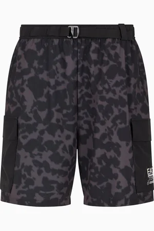EA7 Visibility Cargo-Bermudashorts aus elastischem Funktionsgewebe
