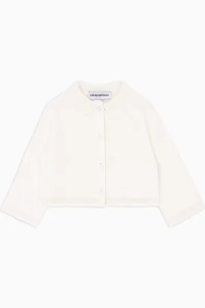 Emporio Armani Cardigan aus Allover-Adler-Jacquard-Strick