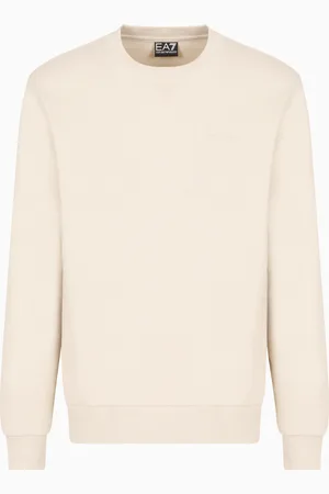 EA7 Visibility Sweatshirt mit Rundhalsausschnitt aus Baumwolle
