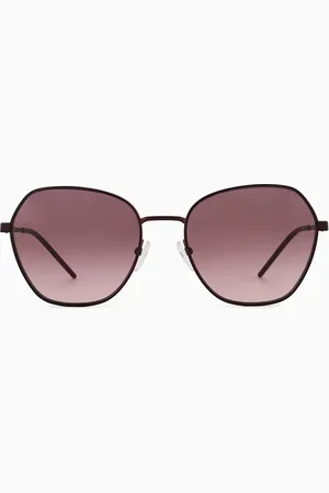 Emporio Armani Sonnenbrille mit unregelmäßig geformter Fassung für Damen