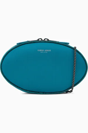 Giorgio Armani Runde Clutch aus Satin
