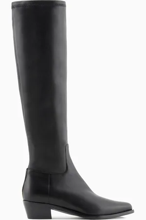 Giorgio Armani Stiefel aus Nappaleder mit Stretchanteil