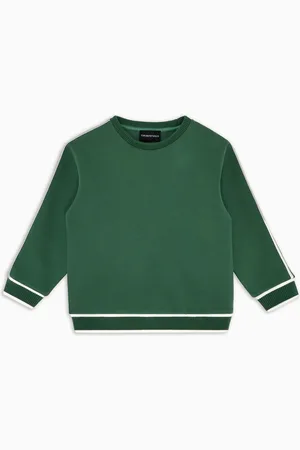 Emporio Armani ASV Kleid aus doppellagigem Jersey mit Logoband