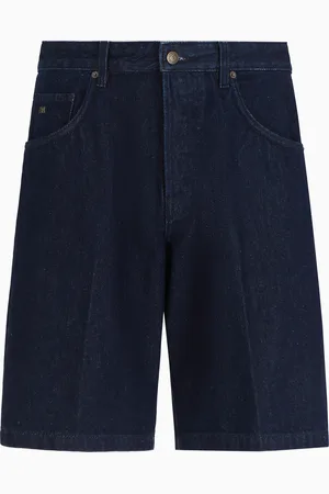 Emporio Armani Bermudashorts im Five-Pocket-Stil aus ausgewaschenem Denim