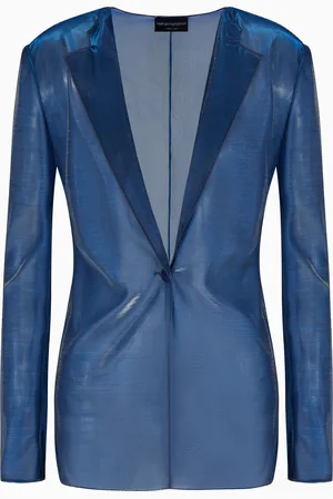 Emporio Armani Blazer aus changierendem Strick