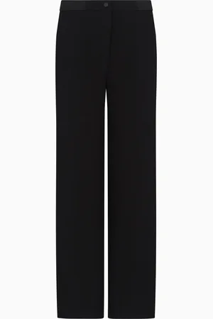 Emporio Armani Hose aus Scuba-Stoff mit weitem Bein