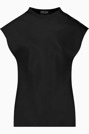 Giorgio Armani Bluse aus elastischer Grain-de-Poudre-Wolle