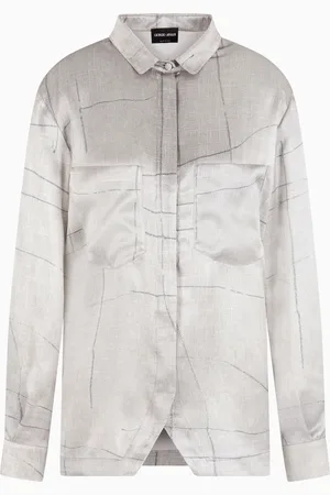 Giorgio Armani Bluse aus bedrucktem Seidensatin