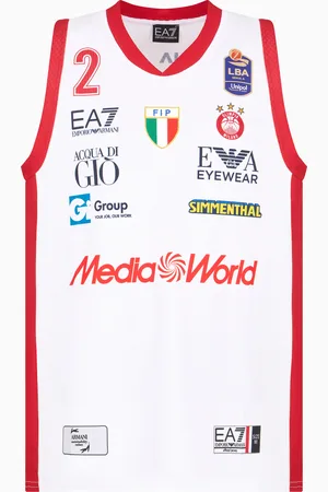 EA7 Replika-Tanktop der Olimpia Milano 24/25 Championship
