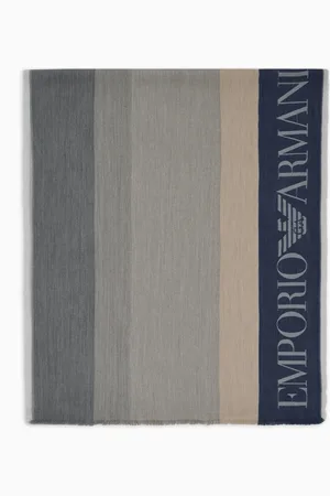 Emporio Armani Stola mit mehrfarbigen vertikalen Bändern