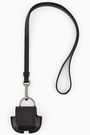 Giorgio Armani AirPods-Halter aus Leder mit Schultergurt