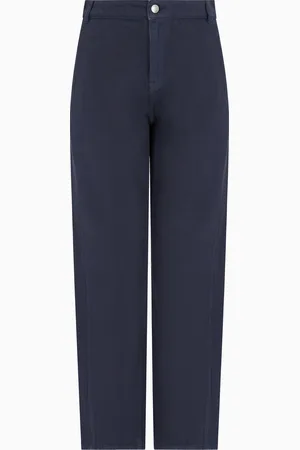 Emporio Armani Icon Jeans J4H mit ovalem Bein aus stückgefärbtem Drillich