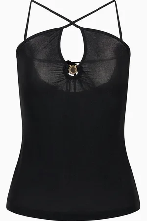 Emporio Armani Beachwear Top mit Ring-Detail mit Logo