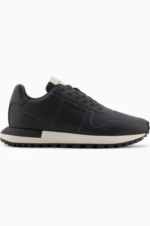 Emporio Armani Sneaker aus Leder mit thermogeformten Details