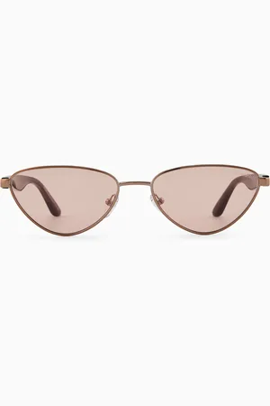 Emporio Armani Sonnenbrille mit unregelmäßig geformter Fassung für Damen