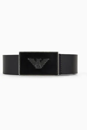 Emporio Armani Gürtel aus Leder mit Adler-Plakette