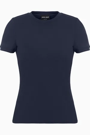 Giorgio Armani T-Shirt aus Stretch-Viskose-Jersey