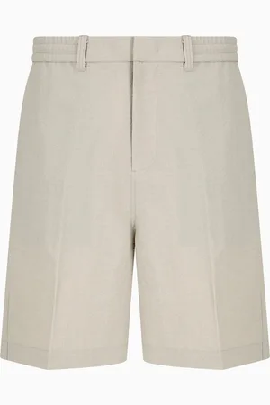 Emporio Armani Bermudashorts mit elastischer Rückseite aus Seersucker-Nylon