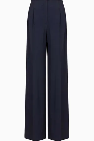 Emporio Armani Icon Hose mit Bundfalten aus Sablé-Gewebe